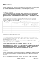 Form EEA(FM) Application for a Registration Certificate or Residence Card as the Family Member of a European Economic Area (Eea) or Swiss National - United Kingdom, Page 50