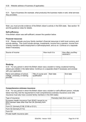Form EEA(FM) Application for a Registration Certificate or Residence Card as the Family Member of a European Economic Area (Eea) or Swiss National - United Kingdom, Page 54