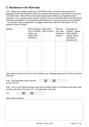 Form EEA(FM) Application for a Registration Certificate or Residence Card as the Family Member of a European Economic Area (Eea) or Swiss National - United Kingdom, Page 57