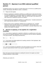 Form EEA(FM) Application for a Registration Certificate or Residence Card as the Family Member of a European Economic Area (Eea) or Swiss National - United Kingdom, Page 72