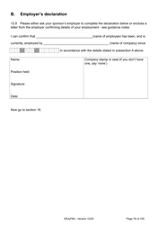 Form EEA(FM) Application for a Registration Certificate or Residence Card as the Family Member of a European Economic Area (Eea) or Swiss National - United Kingdom, Page 76