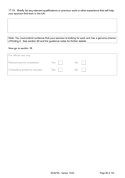 Form EEA(FM) Application for a Registration Certificate or Residence Card as the Family Member of a European Economic Area (Eea) or Swiss National - United Kingdom, Page 88