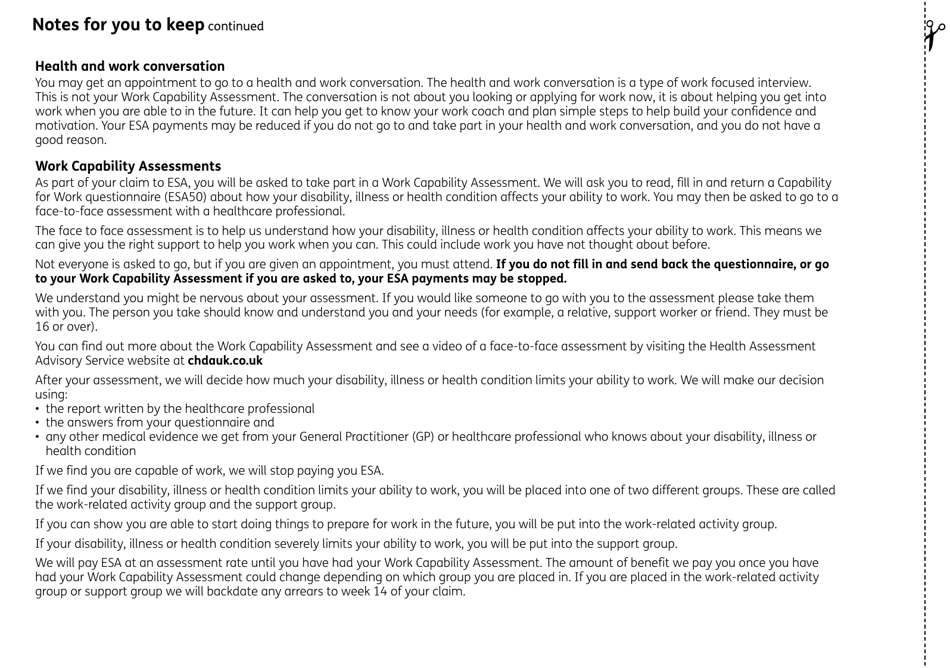Form ESA1 Employment and Support Allowance - United Kingdom, Page 4