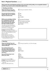Form ESA50 Capability for Work Questionnaire - United Kingdom, Page 10
