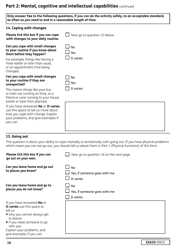Form ESA50 Capability for Work Questionnaire - United Kingdom, Page 17