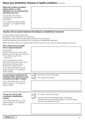 Form ESA50 Capability for Work Questionnaire - United Kingdom, Page 8