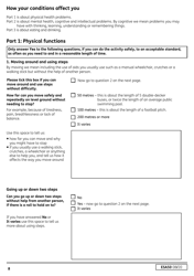 Form ESA50 Capability for Work Questionnaire - United Kingdom, Page 9
