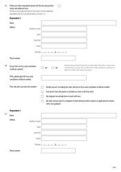 Form ET1 Employment Tribunal Claim Form for Single Claimants - United Kingdom, Page 3