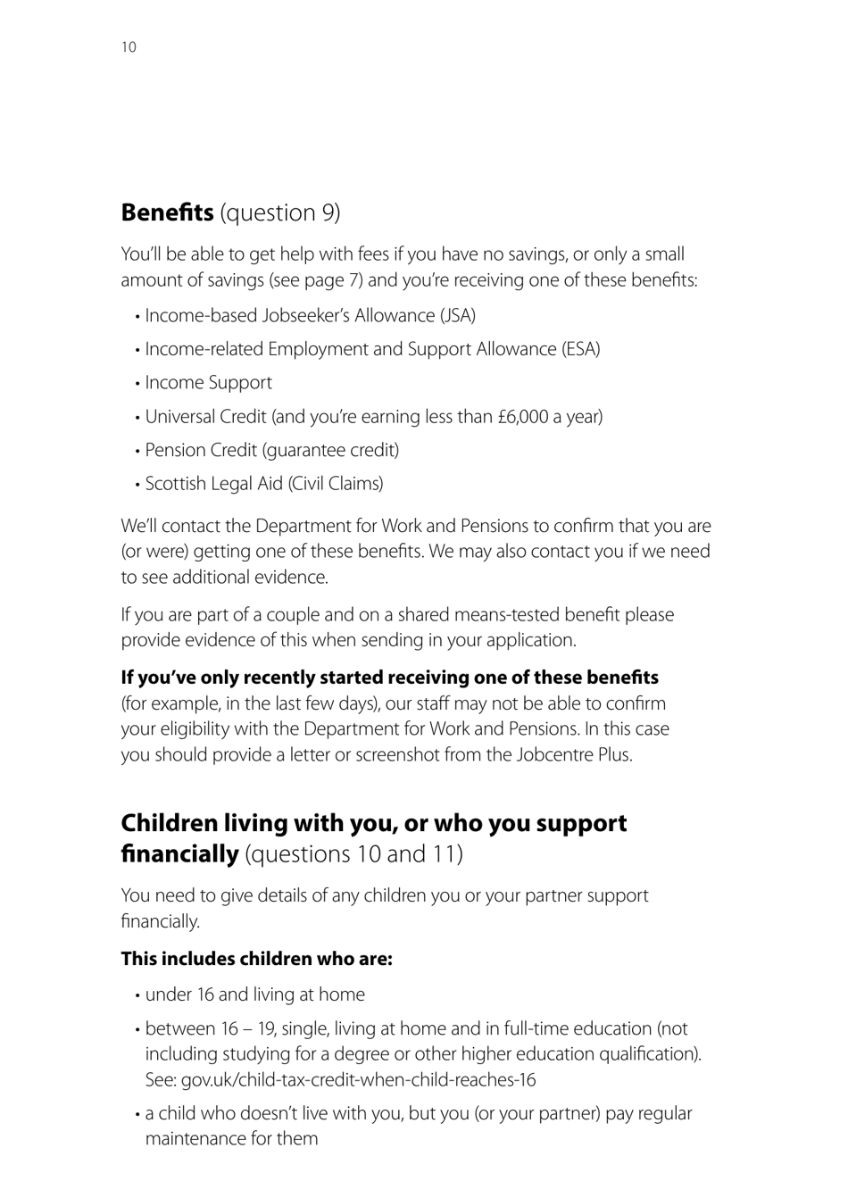 Form EX160A How to Apply for Help With Fees - United Kingdom, Page 10