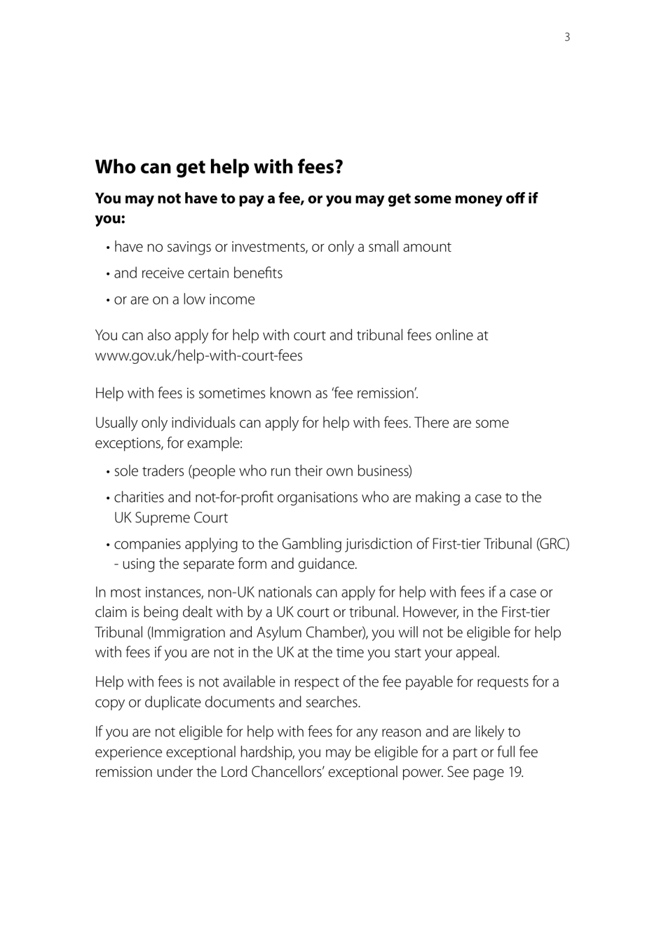 Form EX160A How to Apply for Help With Fees - United Kingdom, Page 3
