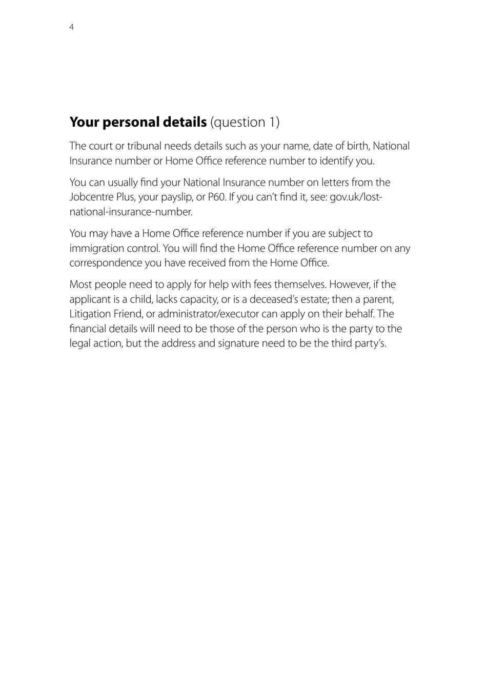 Form EX160A How to Apply for Help With Fees - United Kingdom, Page 4