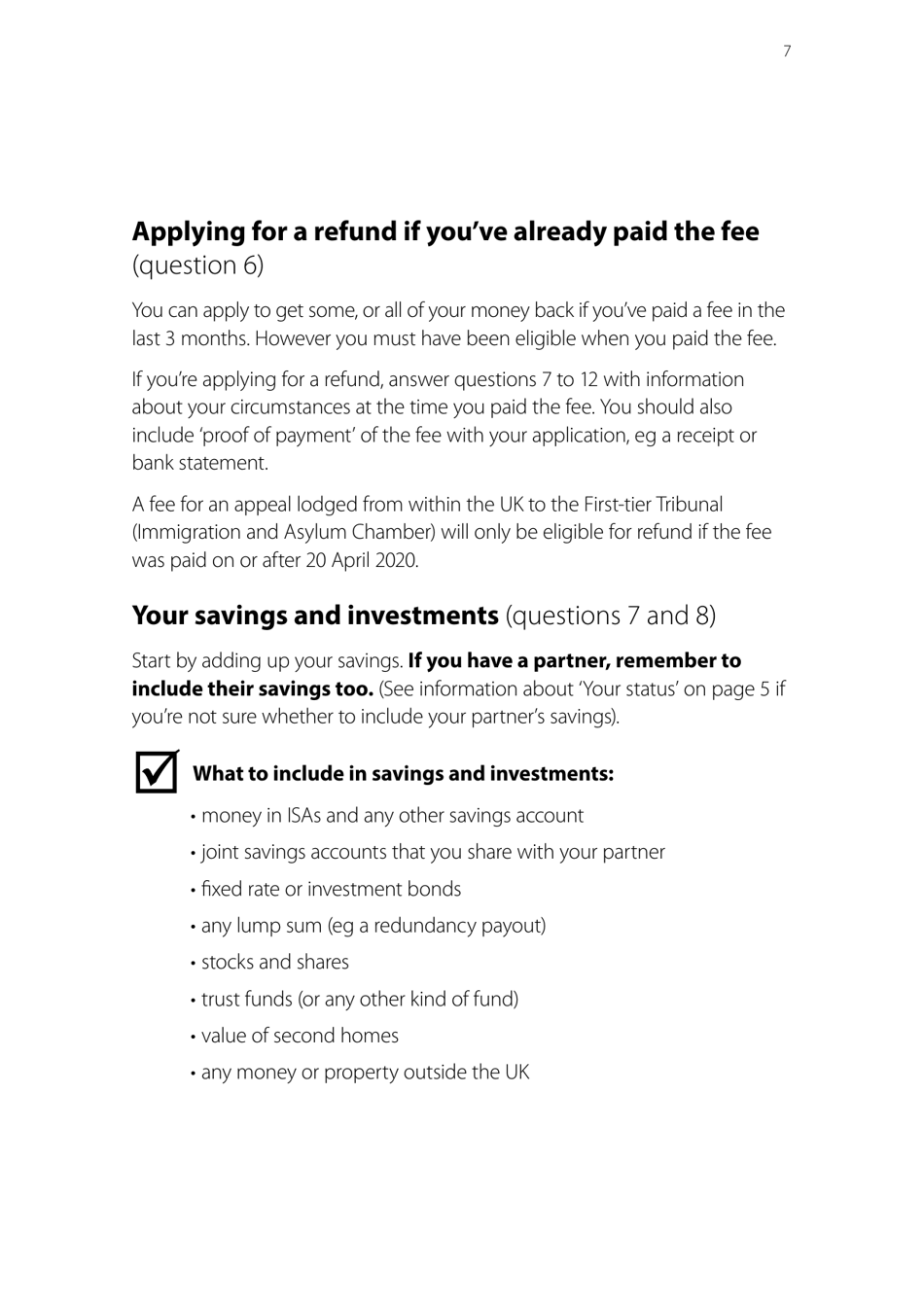 Form EX160A How to Apply for Help With Fees - United Kingdom, Page 7