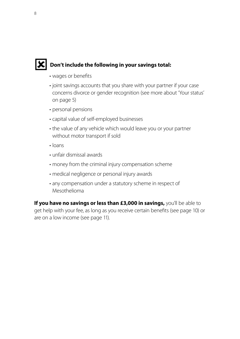 Form EX160A How to Apply for Help With Fees - United Kingdom, Page 8