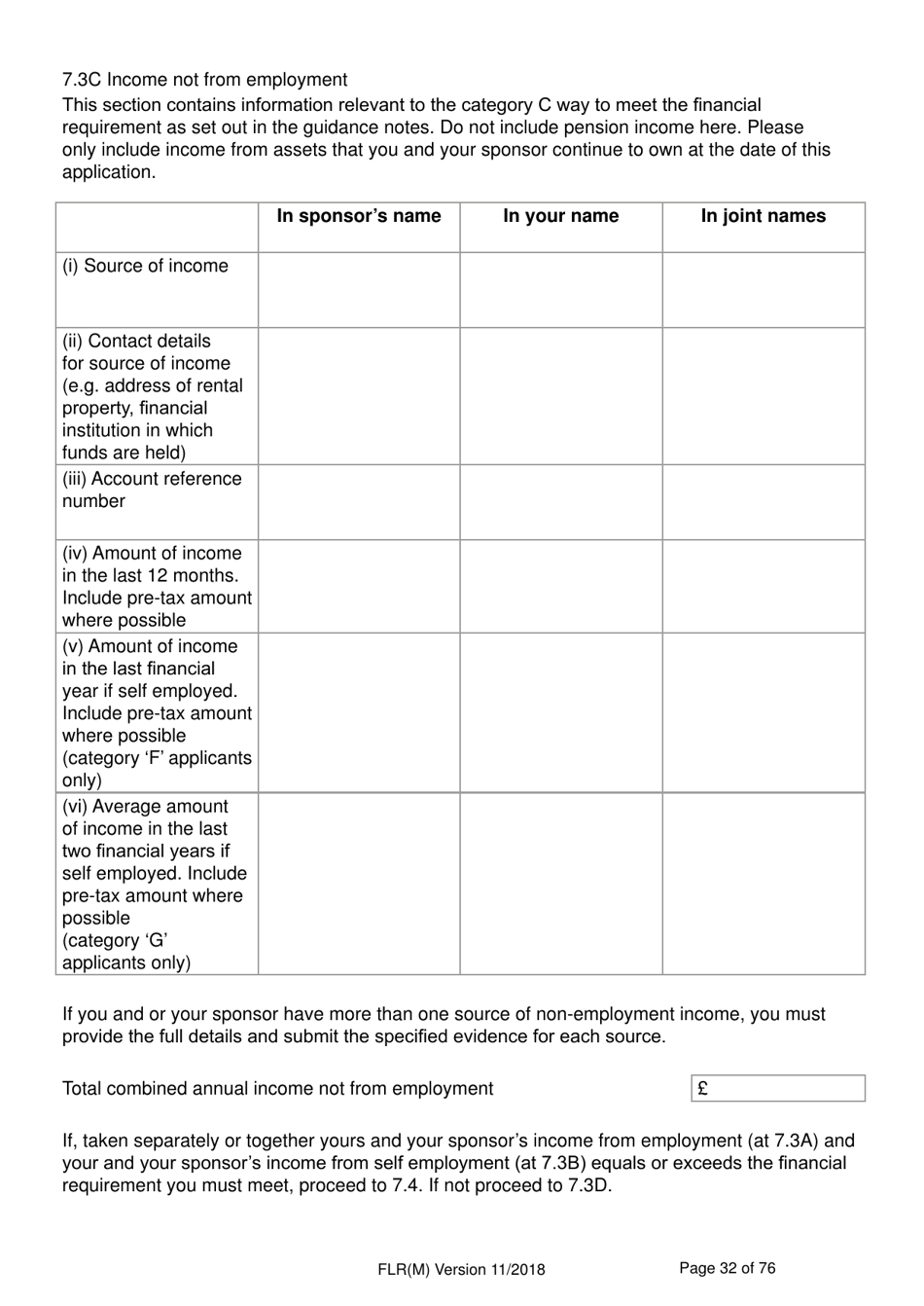 Form FLR(M) Extend Your Stay in the UK as a Partner or Dependent Child - United Kingdom, Page 32