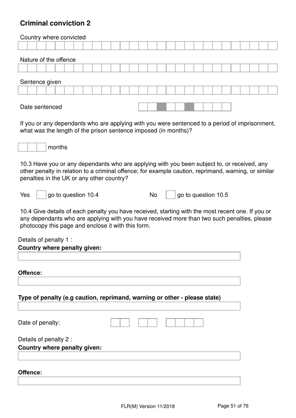 Form FLR(M) Extend Your Stay in the UK as a Partner or Dependent Child - United Kingdom, Page 51