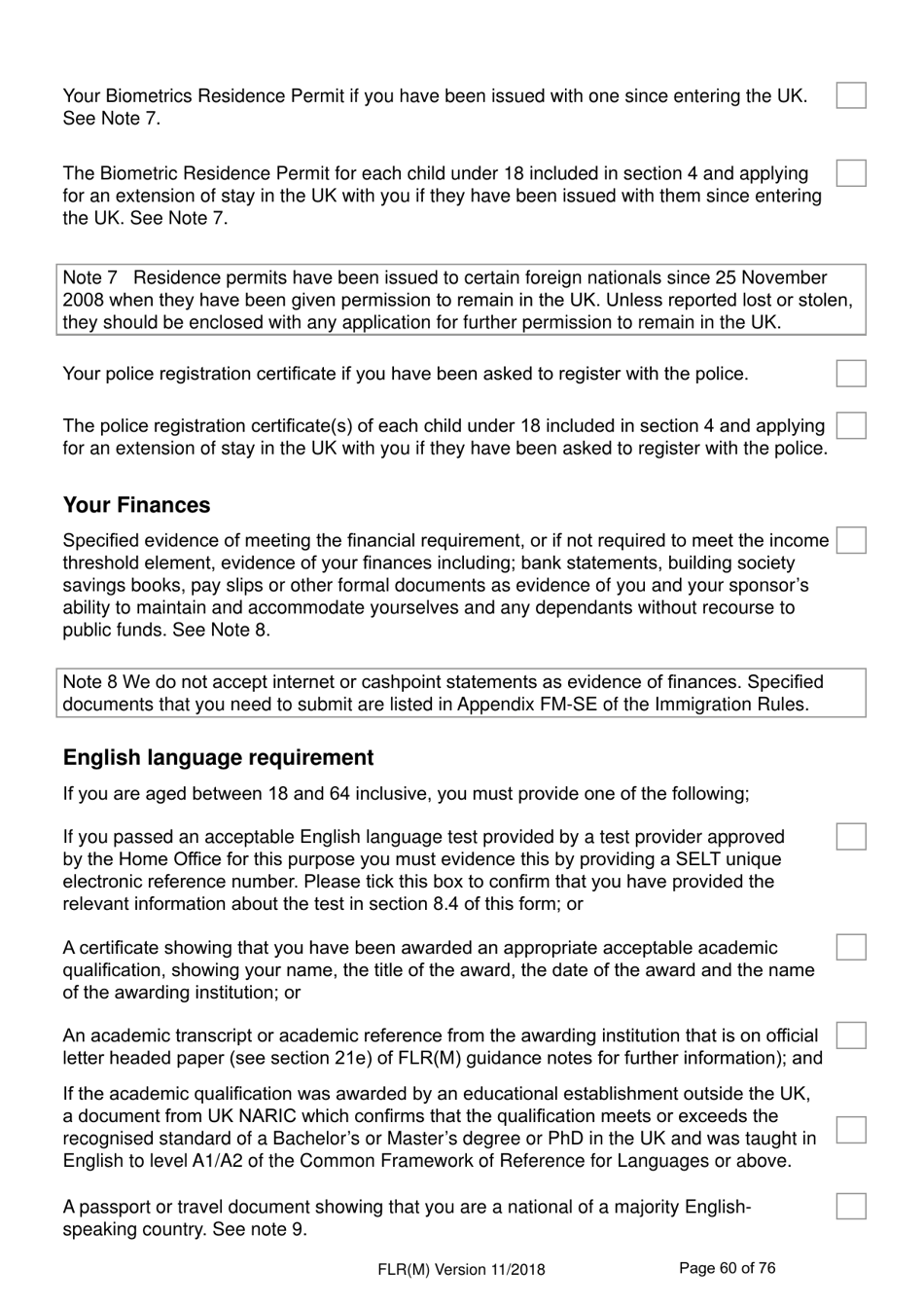 Form FLR(M) Extend Your Stay in the UK as a Partner or Dependent Child - United Kingdom, Page 60