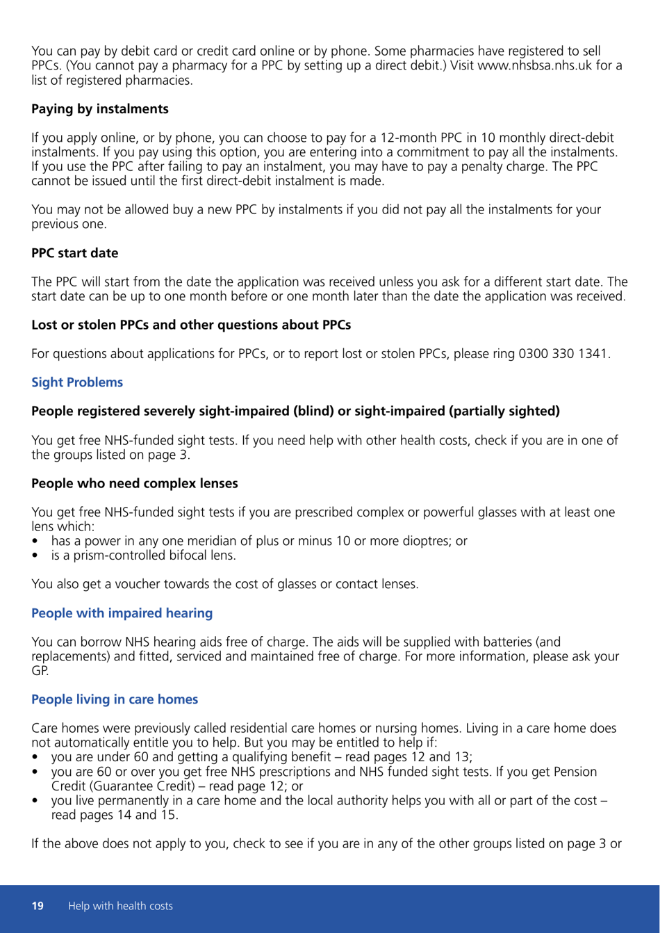 Form HC11 Help With Health Costs - United Kingdom, Page 19