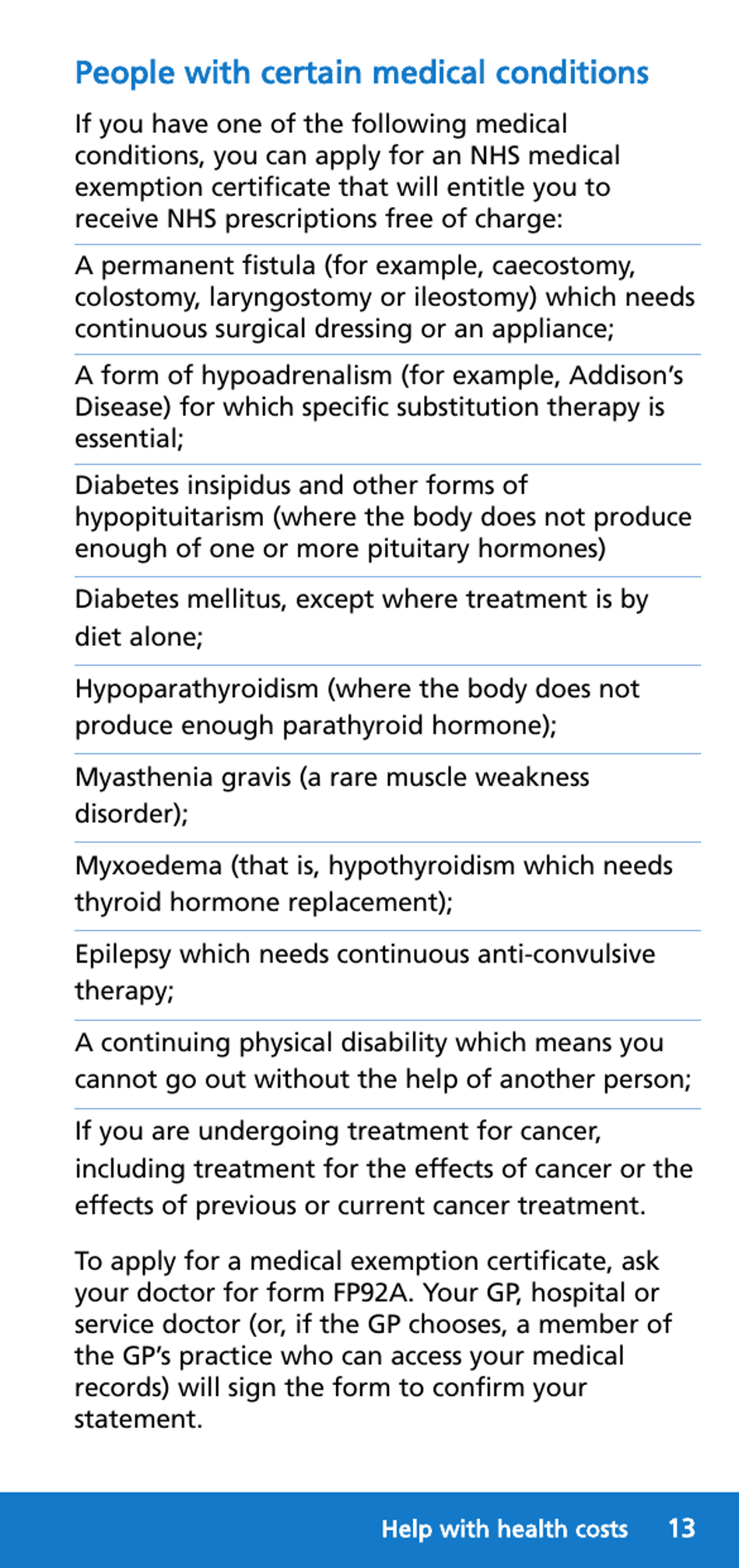 Form HC12 Help With Health Costs - United Kingdom, Page 13