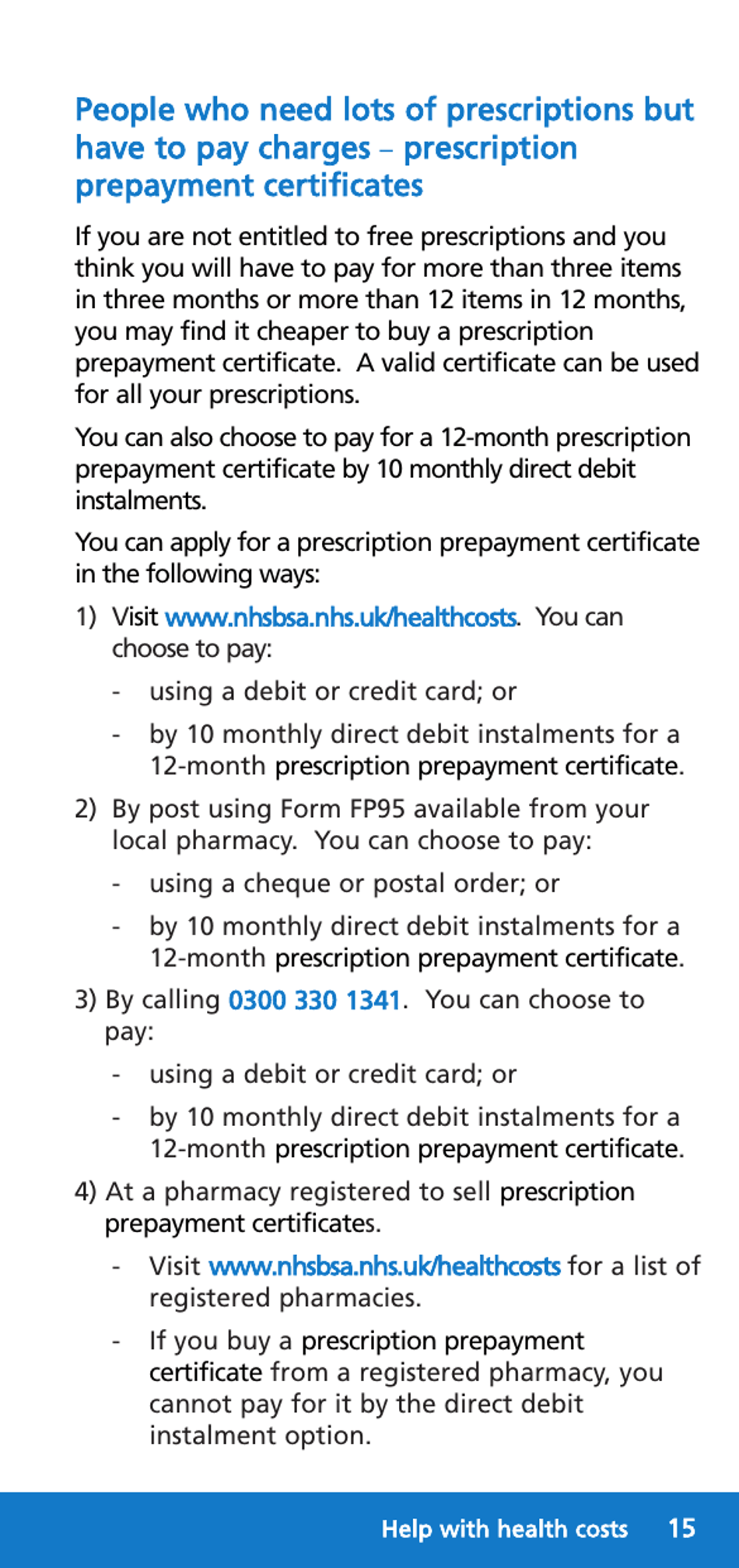 Form HC12 Help With Health Costs - United Kingdom, Page 15