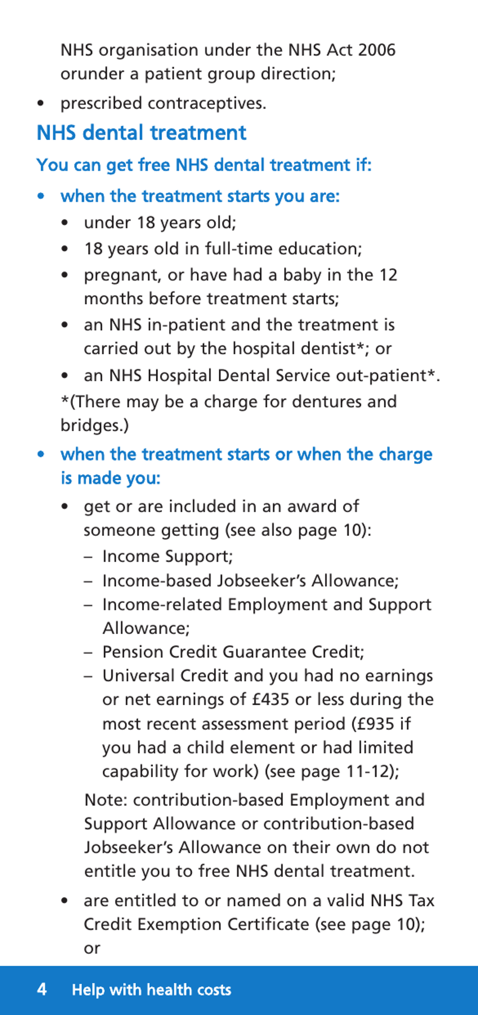 Form HC12 Help With Health Costs - United Kingdom, Page 4