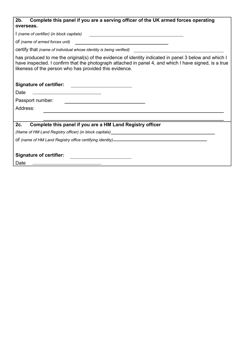 Form ID1 Certificate of Identity for a Private Individual - United Kingdom, Page 5