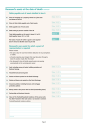 Form IHT205 Return of Estate Information - United Kingdom, Page 4