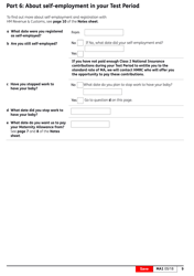 Form MA1 Maternity Allowance - United Kingdom, Page 10