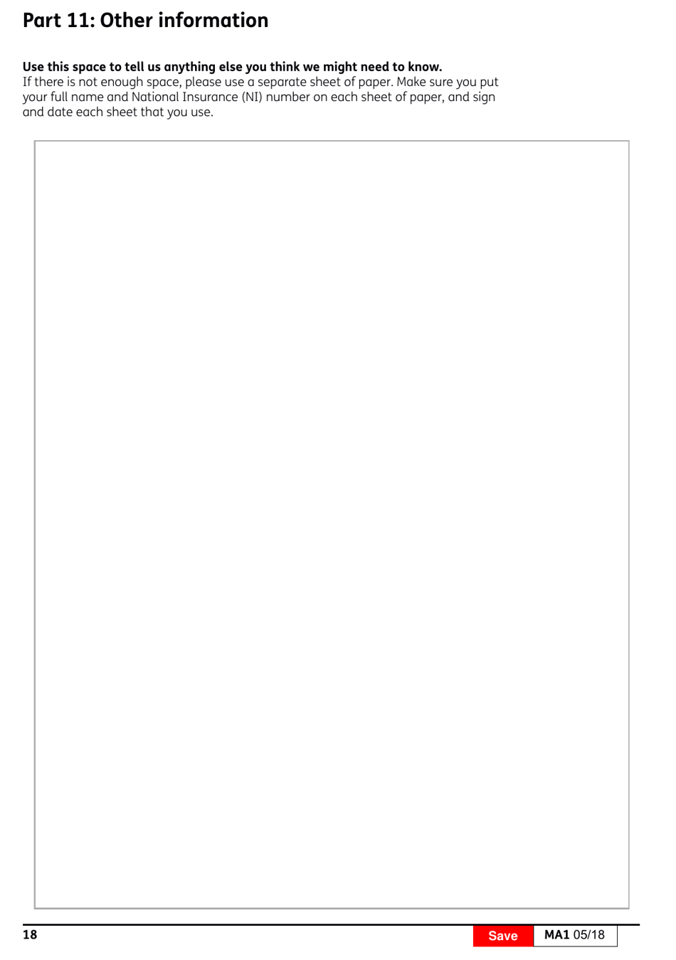 Form MA1 Maternity Allowance - United Kingdom, Page 19