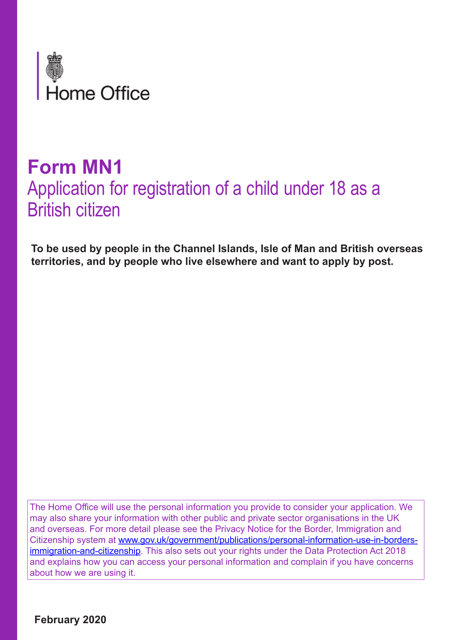 Form MN1  Printable Pdf