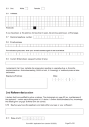 Form MN1 Application for Registration of a Child Under 18 as a British Citizen - United Kingdom, Page 21