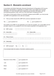 Form MN1 Application for Registration of a Child Under 18 as a British Citizen - United Kingdom, Page 23
