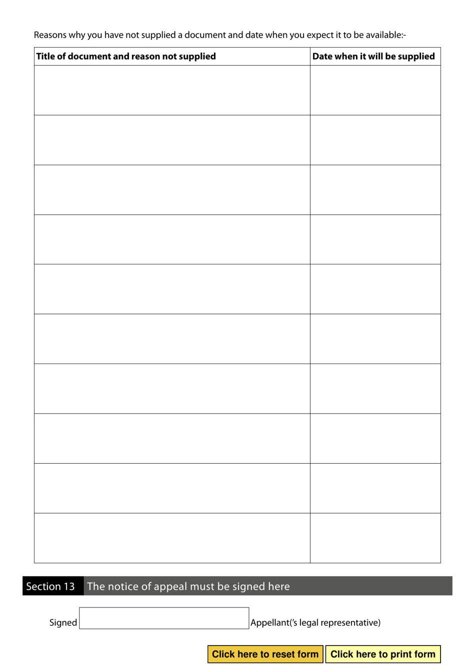 Form N161 Appellants Notice - United Kingdom, Page 9