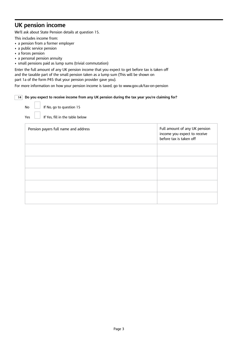 Form P53 Claiming Back Tax Paid on a Lump Sum - United Kingdom, Page 3