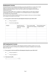 Form P53Z &quot;Flexibly Accessed Pension Lump Sum: Repayment Claim (Tax Year 2020 to 2021)&quot; - United Kingdom, Page 2