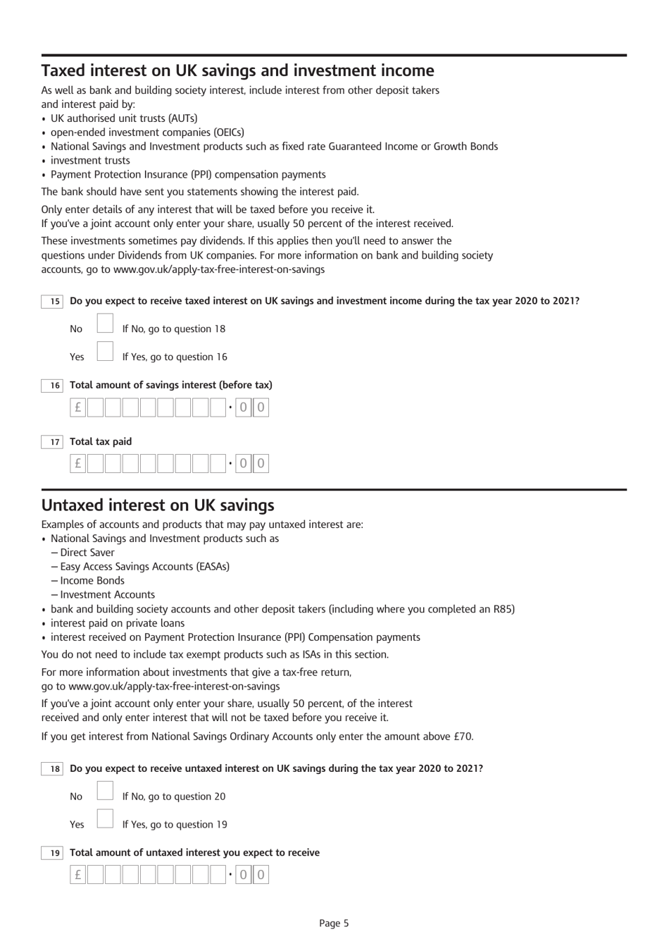 Form P55 Flexibly Accessed Pension Payment: Repayment Claim (Tax Year 2020 to 2021) - United Kingdom, Page 5