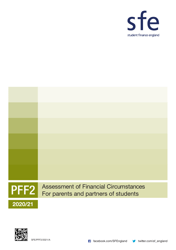Form PFF2 &quot;Assessment of Financial Circumstances for Parents and Partners of Students&quot; - United Kingdom, 2021