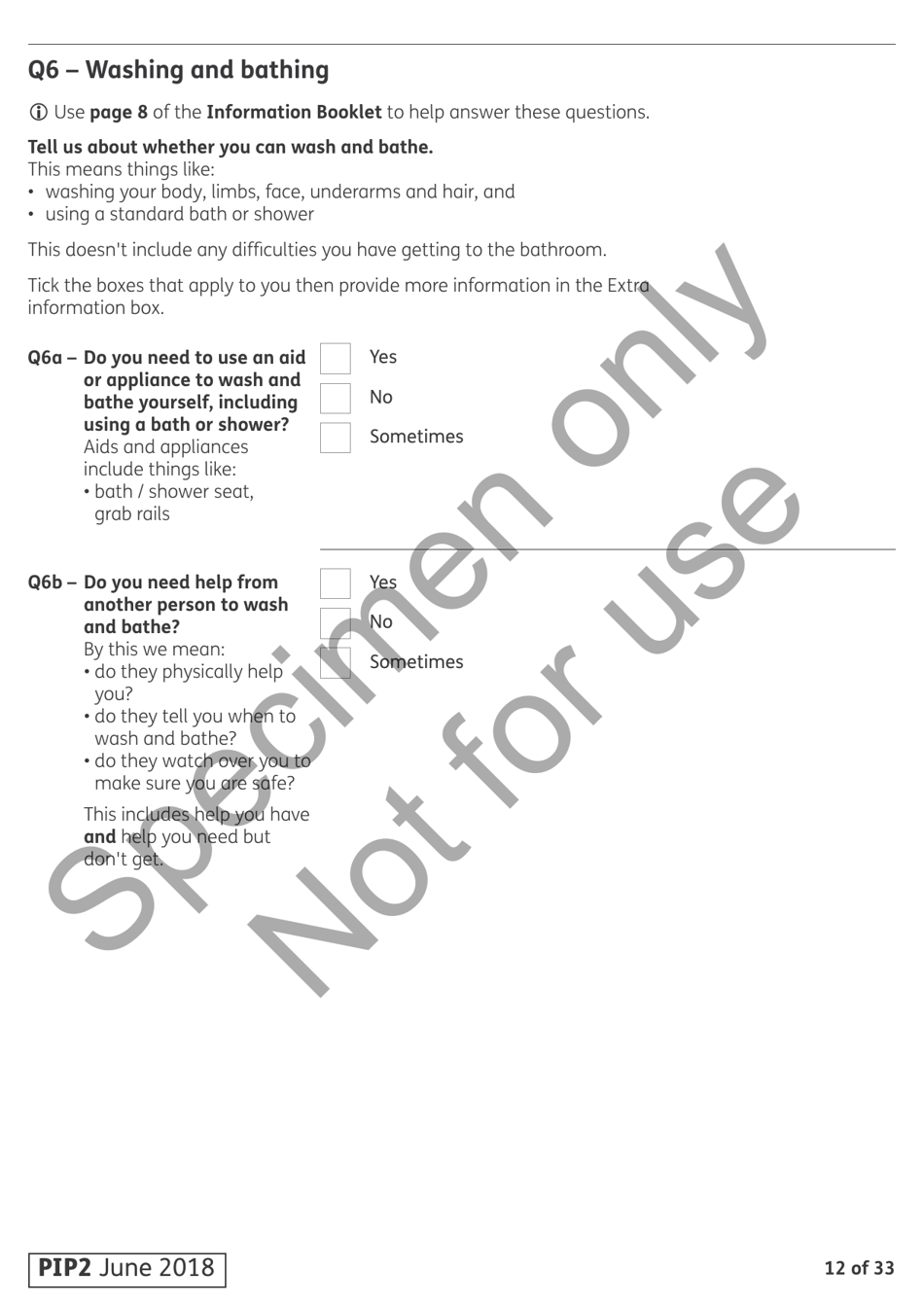 Form PIP2 Personal Independence Payment - United Kingdom, Page 12