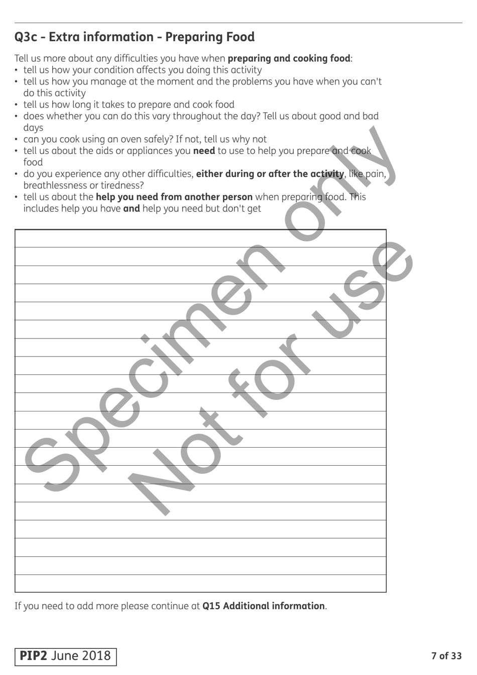 Form PIP2 Personal Independence Payment - United Kingdom, Page 7