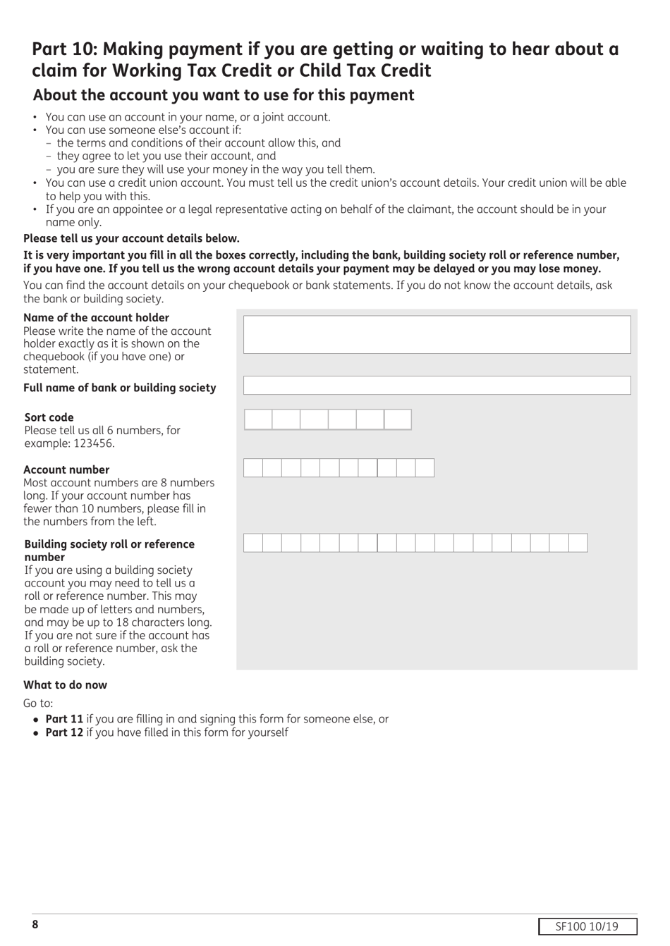 Form SF100 Fill Out, Sign Online and Download Fillable PDF, United