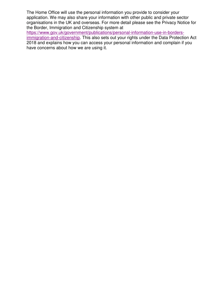 Form SU07 / 12 Sponsorship Undertaking - United Kingdom, Page 2