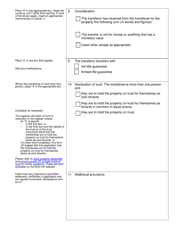Form TR1 Transfer of Whole of Registered Title(S) - United Kingdom, Page 2