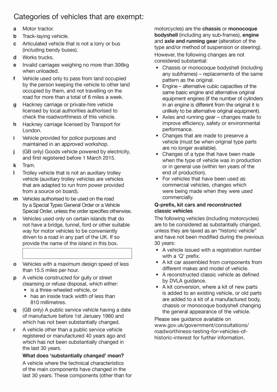 Form V112 Declaration of Exemption From Mot - United Kingdom, Page 2
