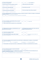 Form VAF4A Appendix 2 Financial Requirement Form - United Kingdom, Page 2