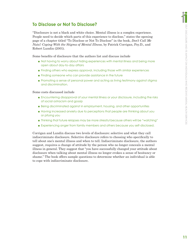 Self-disclosure and Its Impact on Individuals Who Receive Mental Health Services, Page 13