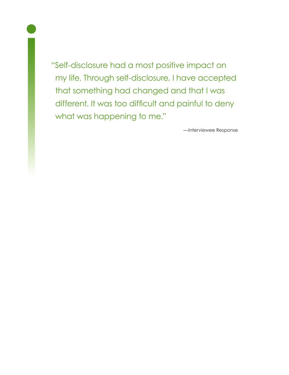 Self-disclosure and Its Impact on Individuals Who Receive Mental Health Services, Page 24