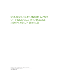 Self-disclosure and Its Impact on Individuals Who Receive Mental Health Services, Page 3