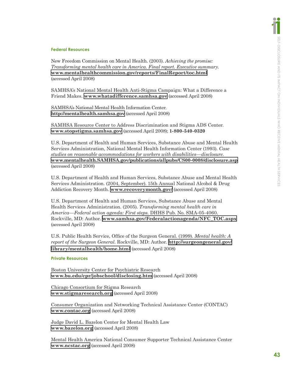 Self-disclosure and Its Impact on Individuals Who Receive Mental Health Services, Page 45