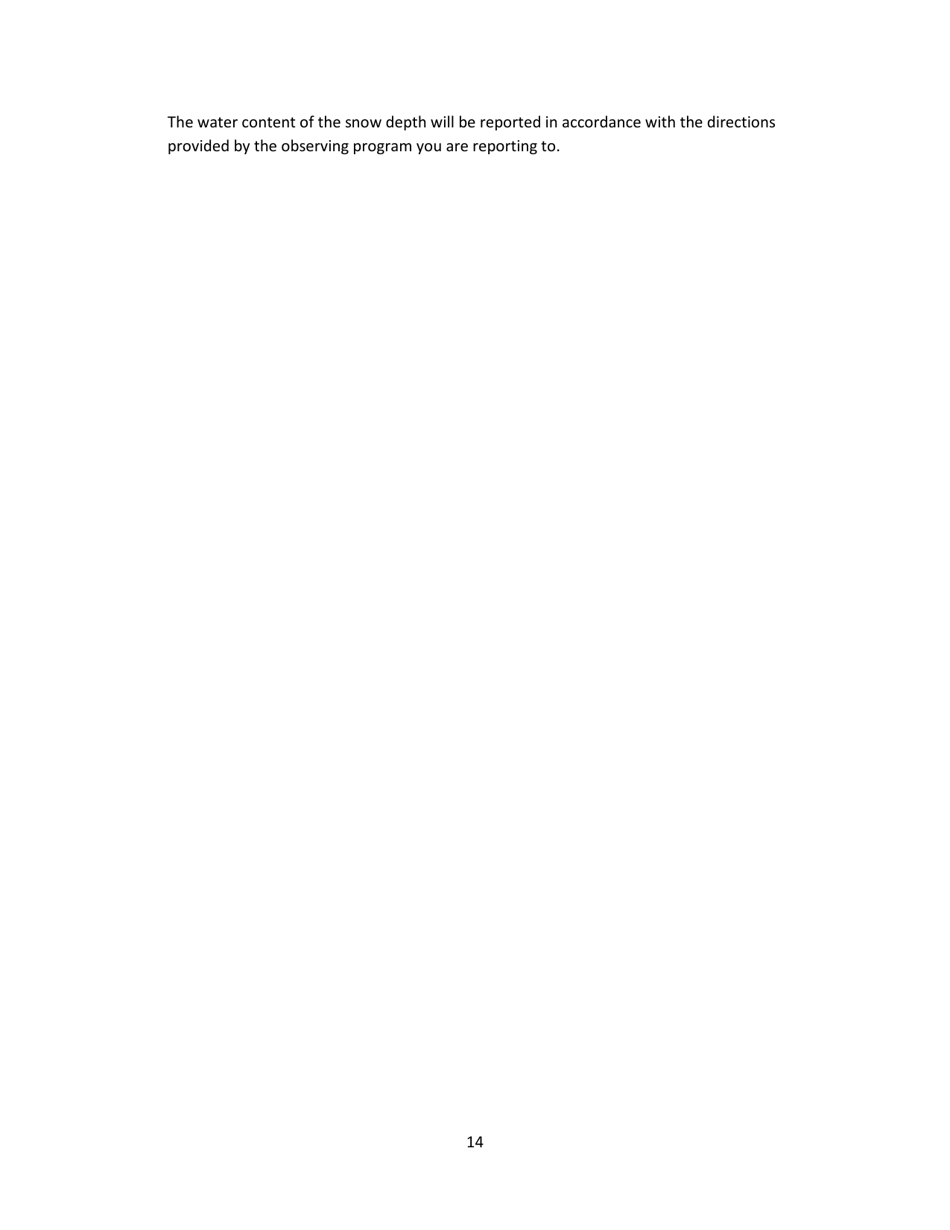 Snow Measurement Guidelines for National Weather Service Surface Observing Programs, Page 14