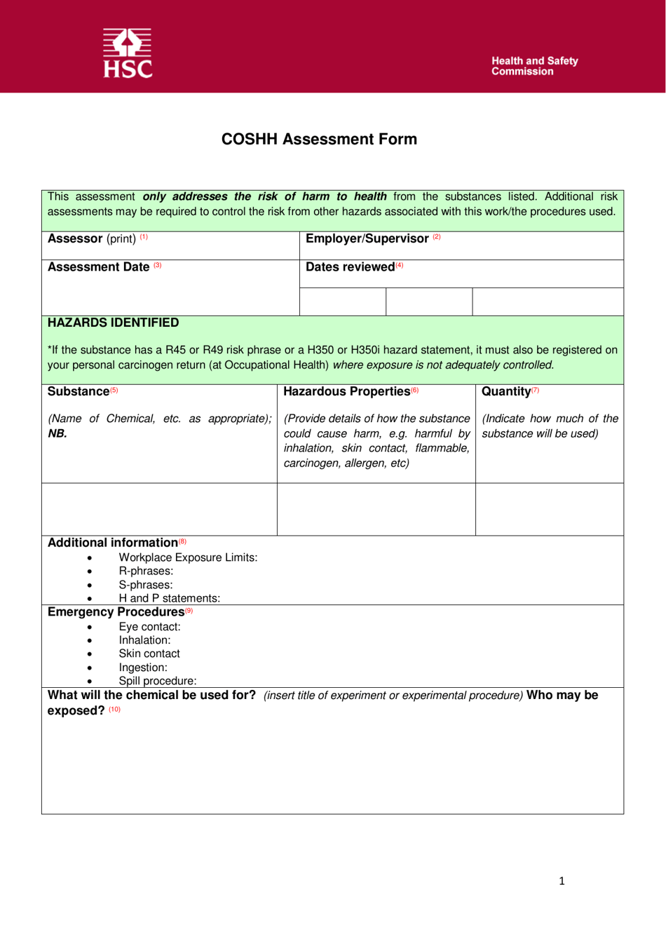 coshh-assessment-template