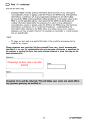 Form AFCSWPS0001 Armed Forces Compensation Scheme (Afcs) and Wps Claim Form - United Kingdom, Page 20